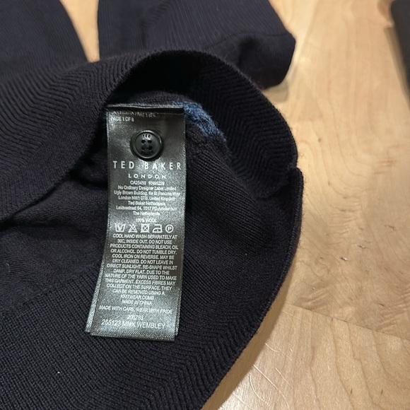 Ted Baker Mmk-Wembley-core Ls Men's Polo Wool Sweater - Picture 9 of 9